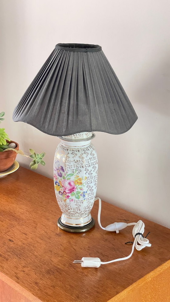 Image 1 of Lámpara de porcelana de Limoges, Francia