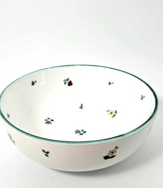 Image 1 of Ensemble de 2 bols à fruits ou de service en céramique GMUNDNER KERAMIK (Autriche) | Style vintage, peints à la main