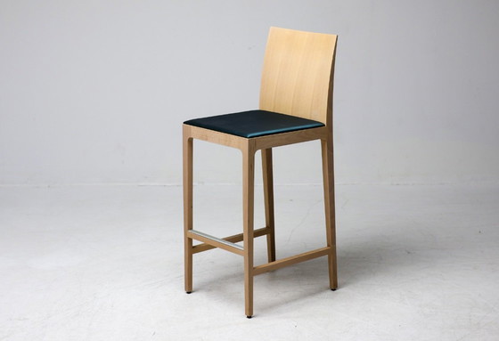 Image 1 of SET DI SEI SGABELLI DA BAR “ANNA” IN FAGGIO DI CRASSEVIG, ITALIA, ANNI '90