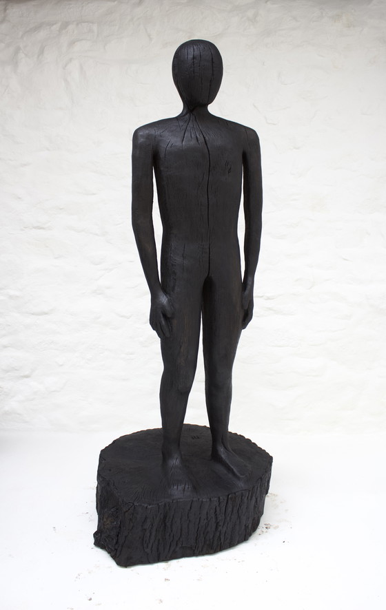 Image 1 of Grande figura in frassino scolpita IV