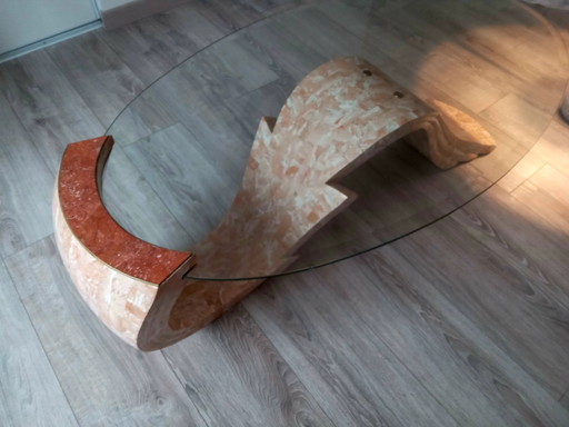 Tavolino da caffè di design nello stile di Willy Rizzo/Roche Bobois