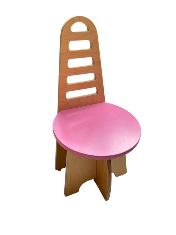 Image 1 of Sedia Lundi-sit – Gijs Boelaars – Lundia – regolabile – sedile rosa