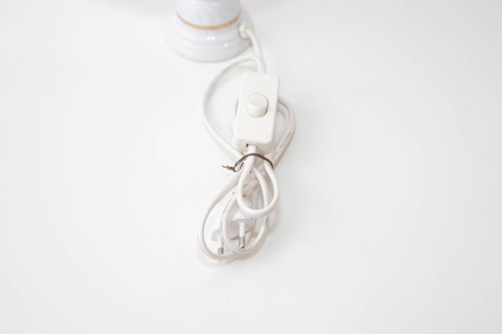 Image 1 of Porcelain table lamp, hand-painted, 1980s vintage