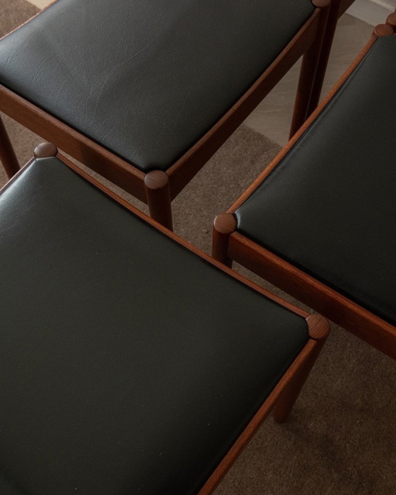 Deense moderne teakhouten eetkamerstoelen van Johannes Nørgaard, jaren 60, set van 5 – Johannes Norgaard (photo 17 of 18)