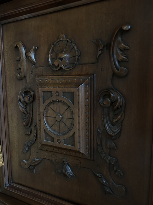 Buffet ancien en chêne de style néo-Renaissance/Henri II, vers 1880-1900 – kasten, Metal, Wood (photo 2 of 5)
