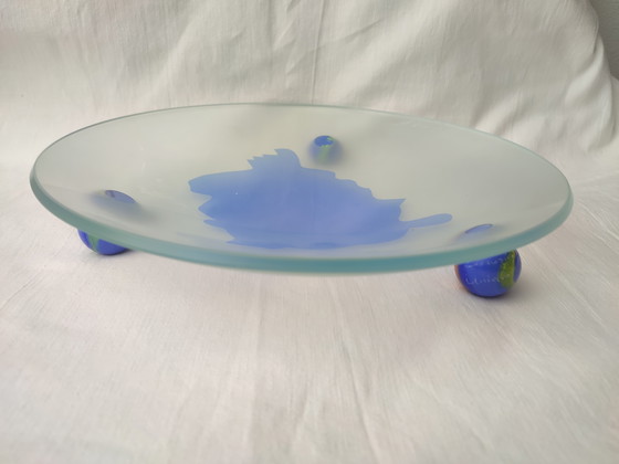 Image 1 of Coupe à fruits en verre Loy Design, posée sur pieds sphériques