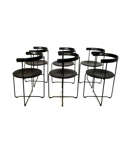 6x Design-Klappstuhl, 'Soley', Kusch & Co '80