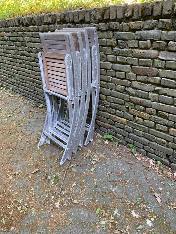 Image 1 of Design Folding Boat Set Teak (5)