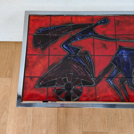 Image 1 of Table basse vintage en carrelage André Bayer