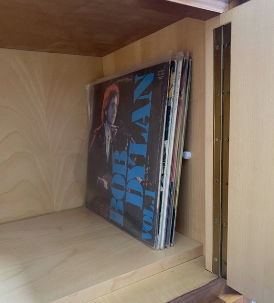 Image 1 of 2-door wood sideboard or Record cabinet 1970s