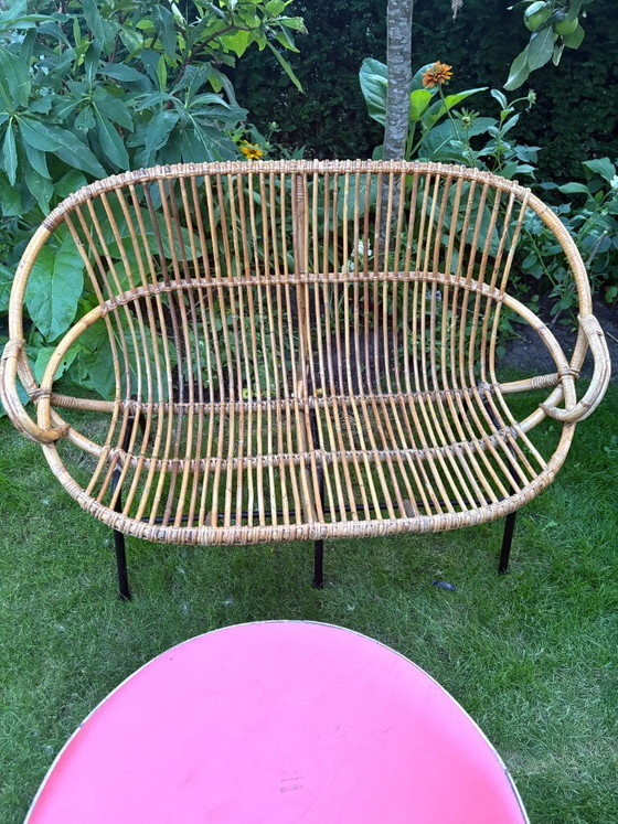 Vintage Rohe Noordwolde Rotan Set – Rohé Noordwolde, Tuinsets, Bamboo (photo 4 of 5)
