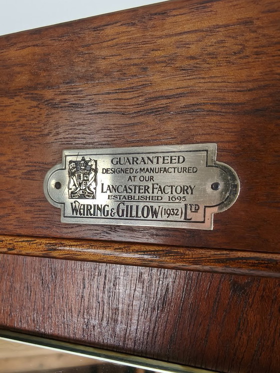 Image 1 of Bellissimo armadio in radica di noce in stile Art Déco inglese di Waring & Gillow – ca. 1900-1932