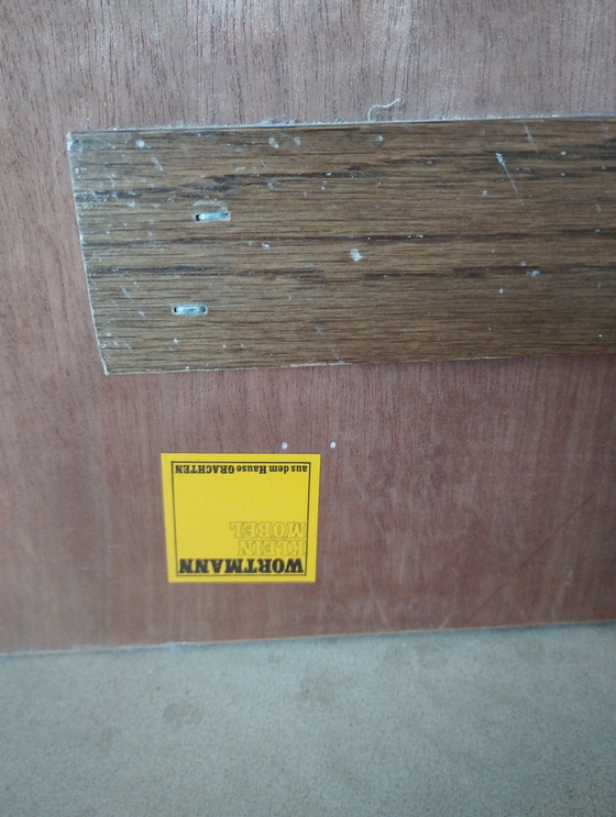 Image 1 of Garderobe Wandkapstok panelen vintage 70s