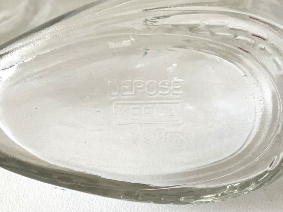 Image 1 of 2 bottiglie/flaver in vetro vintage, design registrato, KEFLA Francia, tacchi alti, decorative