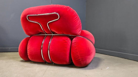 Image 1 of Ensemble de canapés « Okay » de style moderne du milieu du siècle, par Adriano Piazzesi, années 1970