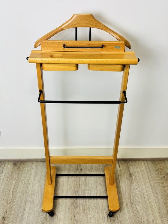 Image 1 of Vintage Aris wooden valet stand 1980s-90s