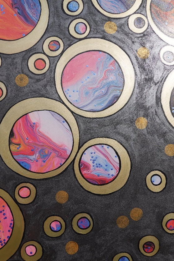 Image 1 of Cubismo A1415 - Cuadro abstracto XXL de Ksavera