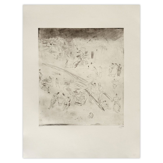 Image 1 of Jules PASCIN Port Maltais II Radierung 1980