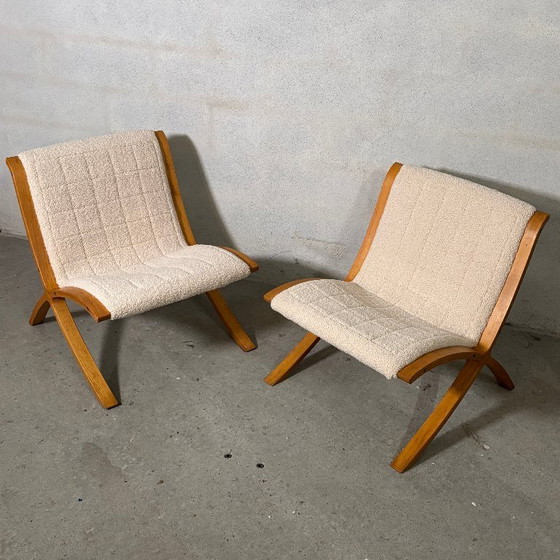 Image 1 of Pair of AX lounge chairs — Peter Hvidt & Orla Mølgaard-Nielsen