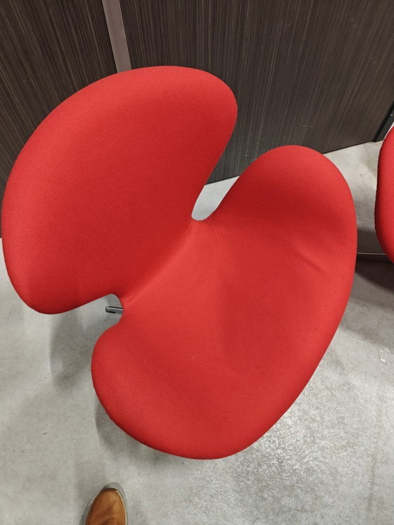 Image 1 of Fritz Hansen Swan Chair Red