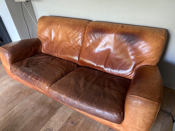 Divano Molinari, Divani, Pelle, Legno, Marrone (foto 3 di 5)