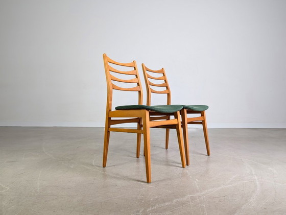 Image 1 of Lot de 2 chaises Midcentury Vintage hêtre 1960 Design Chaise de salle à manger
