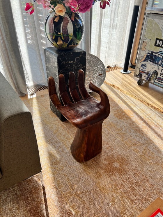 Pedro Friedeberg "Hand Chair" Design hand chair sculpture – Stools, Wood (photo 18 of 22)