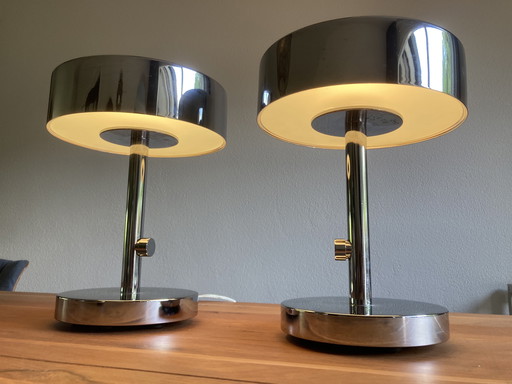 2x modern table lamp with dimmer