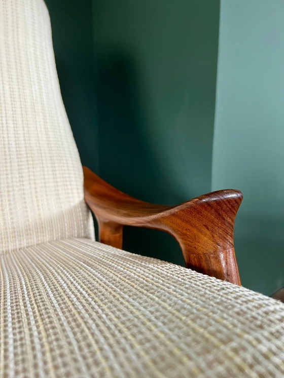 Originele Mid Century Modern Sculpturale Teakhouten Schommelstoel van Ingmar Relling. Scandinavische (photo 10 of 11)