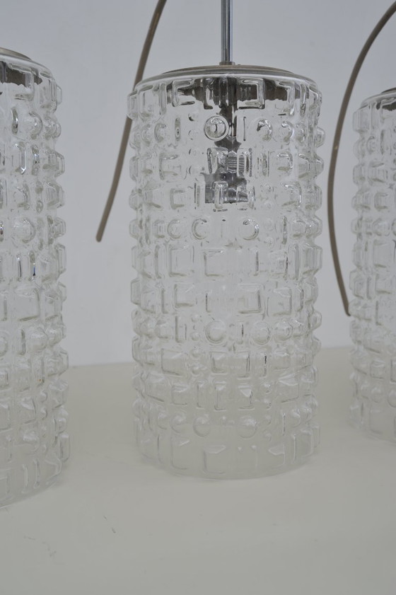 Image 1 of Plafonnier avec ampoule en verre de Peill & Putzler (années 1950)