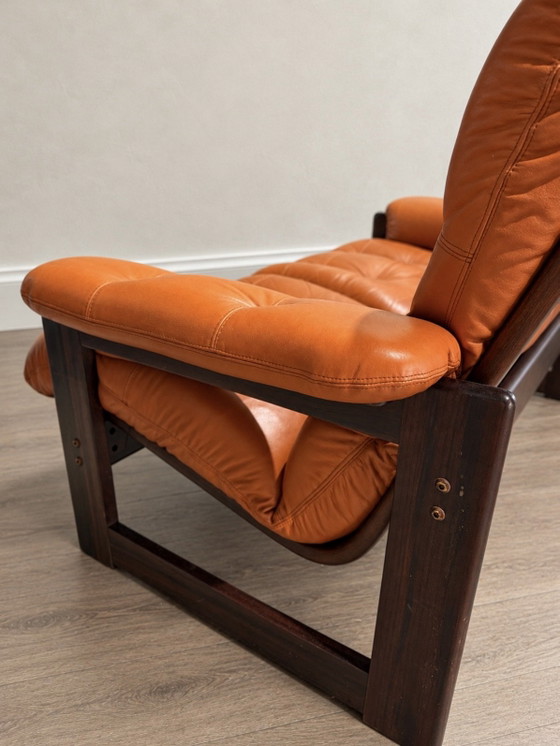 Mid Century Twee zitter bank Coja – 2 zitsbanken, Hout, Leer (photo 5 of 6)