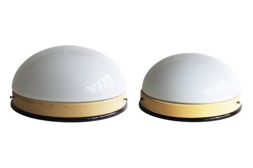 Coppia di lampade da soffitto/parete vintage anni '50 di Elektrosvit