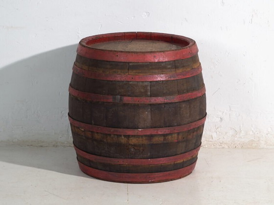 Ancien tonneau en bois avec cerclages en fer – Hongrie, circa 1930 – Objets déco, Iron, Rustic (photo 31 of 34)