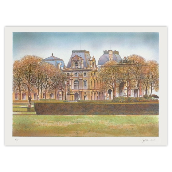 Image 1 of Rolf RAFFLEWSKI Paris, le Louvre Lithographie signée 1990