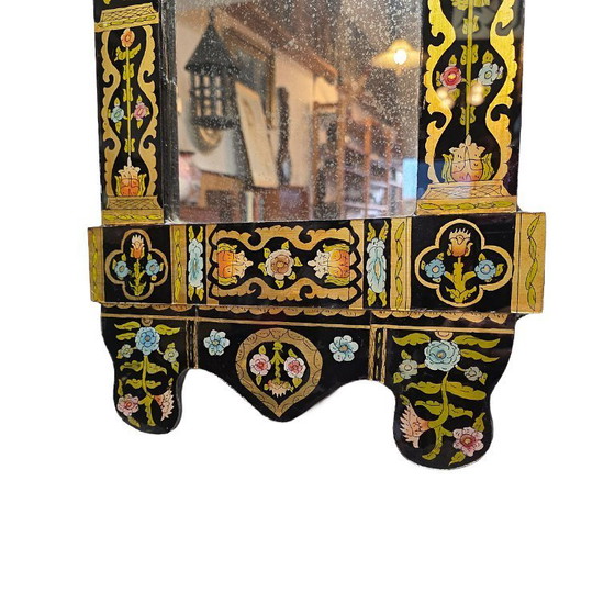 Image 1 of Vintage hand-painted Moorish mirror, 1960s/70s