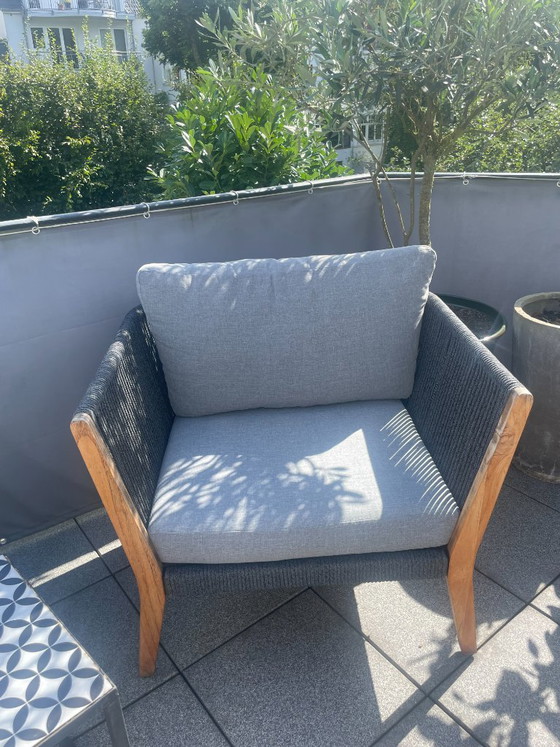 Fauteuil de jardin Exotan 1x – Chaises de jardin, Bois, Osier (photo 3 of 5)