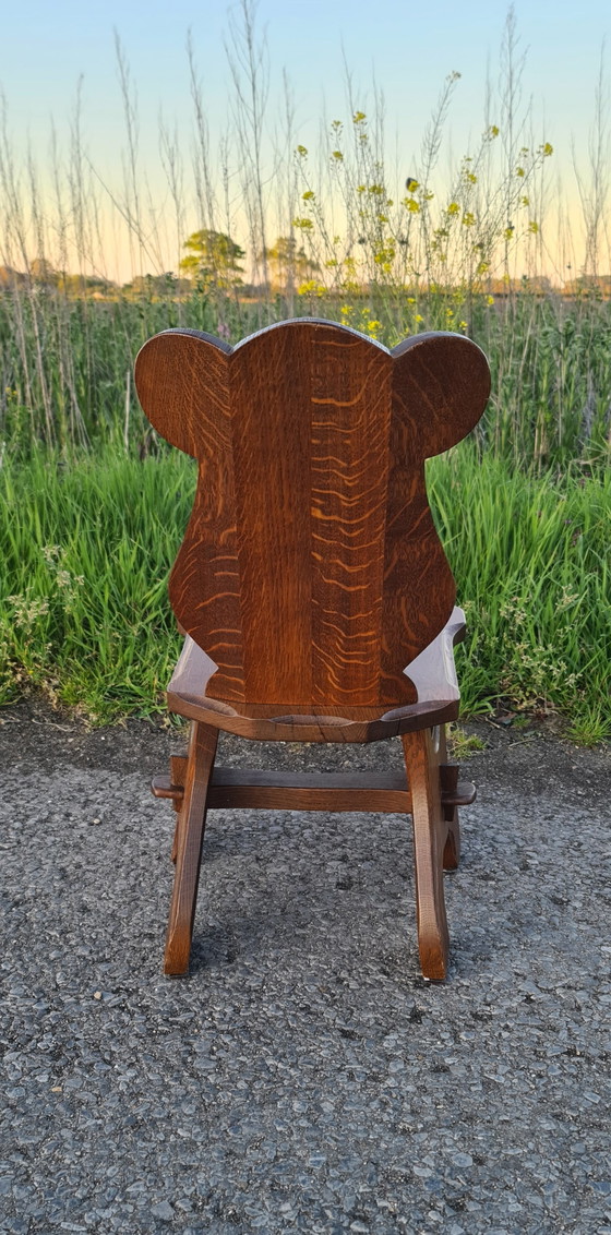 Image 1 of 2 Brutalist high chairs '60