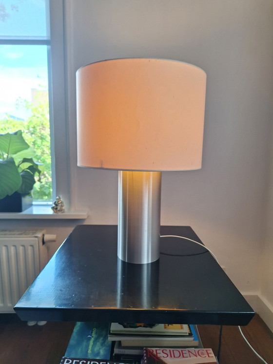 Tischlampe – Tischlampen, Polierter Stahl, Metall (photo 3 of 5)