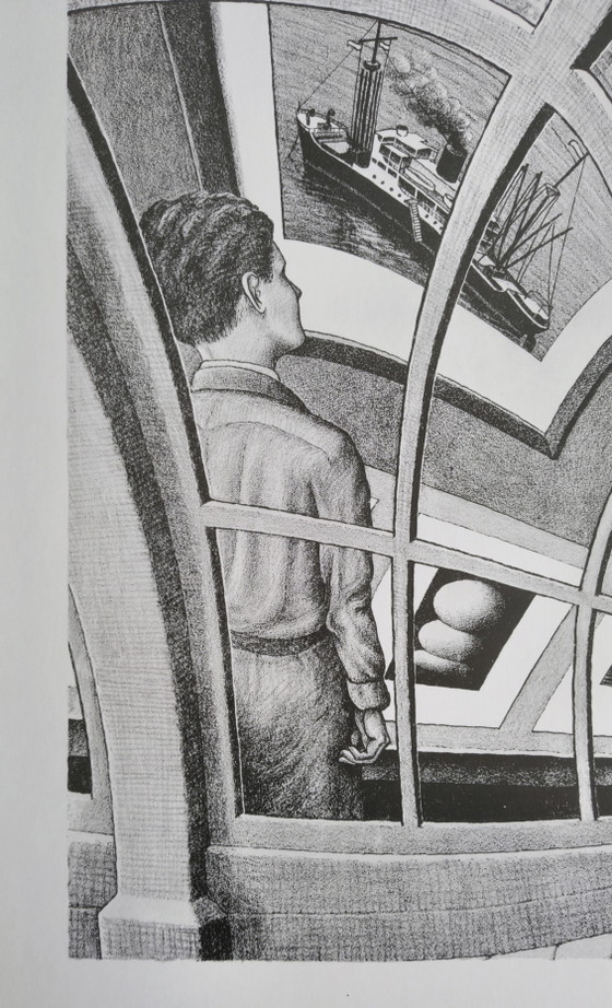Zeefdruk van M.C. Escher. Handgesigneerd. – Litho's & Zeefdrukken, Aluminium, Paper (photo 9 of 13)