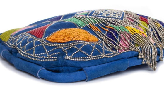 Image 1 of Borsa a tracolla Pucci in pelle scamosciata blu