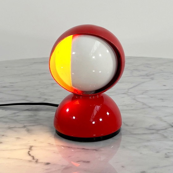 Image 1 of Lampes de table Red Eclisse de Vico Magistretti pour Artemide, années 1960