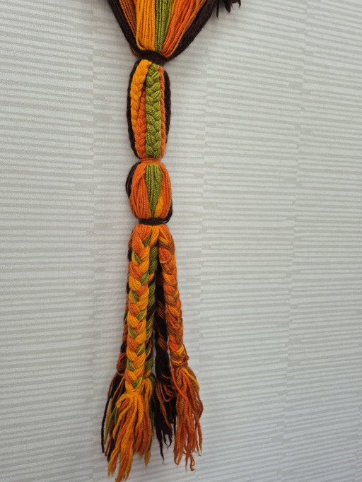 1970s Smyrna/Smyrnafix Space Age wool wall hanging.