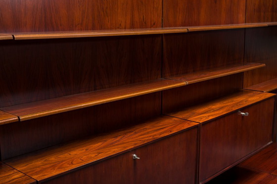 Image 1 of  Mensole da parete modulari in palissandro tedesco di IDEE Mobel, anni '60, set di 25 pezzi