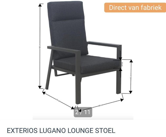 Image 1 of POLTRONA REGOLABILE IN ALLUMINIO