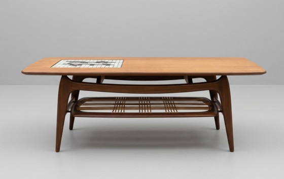 Image 1 of Louis van Teeffelen salontafel nr. 15 voor WéBé | Teak | Nederlands midden-eeuws | jaren 60