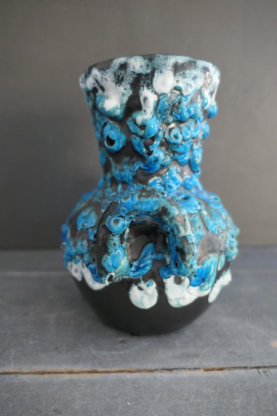 Vintage Émaux Des Glaciers Vase Charles Cart Cyclope – Ceramic (photo 2 of 6)