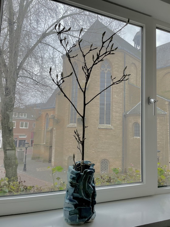 Image 1 of Heavy ceramic vase two halves