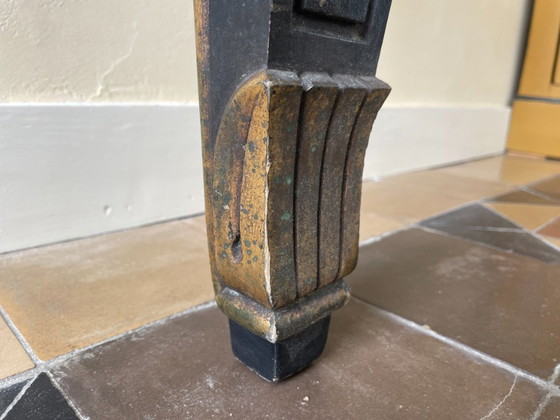 Image 1 of Table d'appoint Table console Table murale demi-ronde Française 19ème siècle