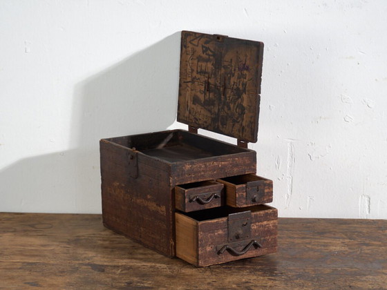 Cassettiera giapponese antica piccola con cassetti – Giappone, circa 1900 – Cassettiere (photo 10 of 40)