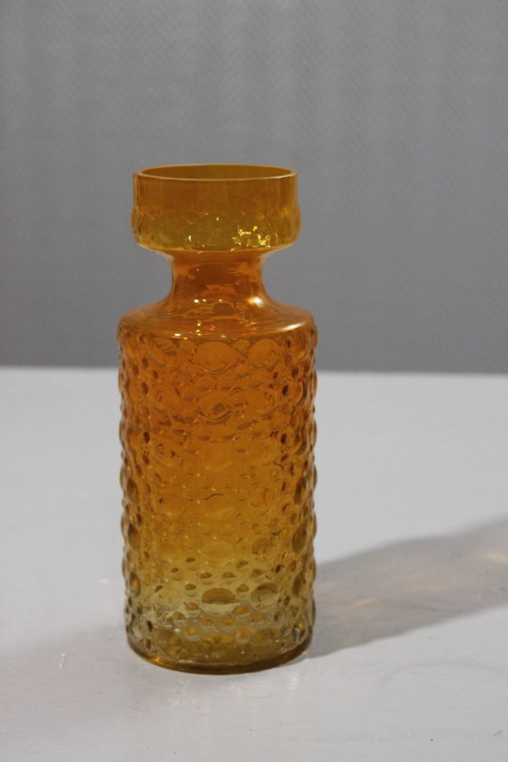 Image 1 of Vintage Space Age Bubble vase design Herbert Kny for VEB Glaswerke 1970s